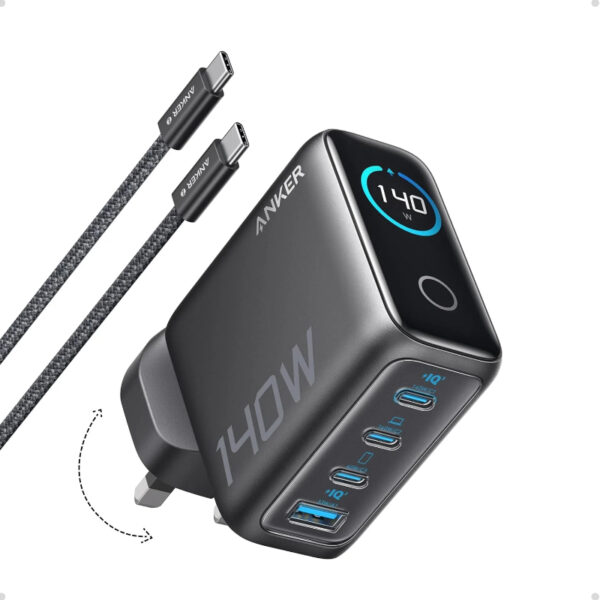 Anker Fast Charger (140W, 4-Port, PD 3.1) – Price in Kenya | Phones Gallery