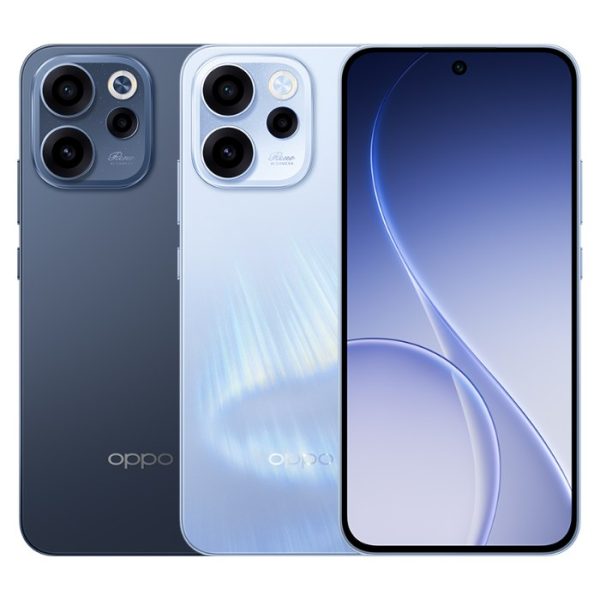 Oppo Reno15 F 5G in Twilight Blue and Aurora Blue